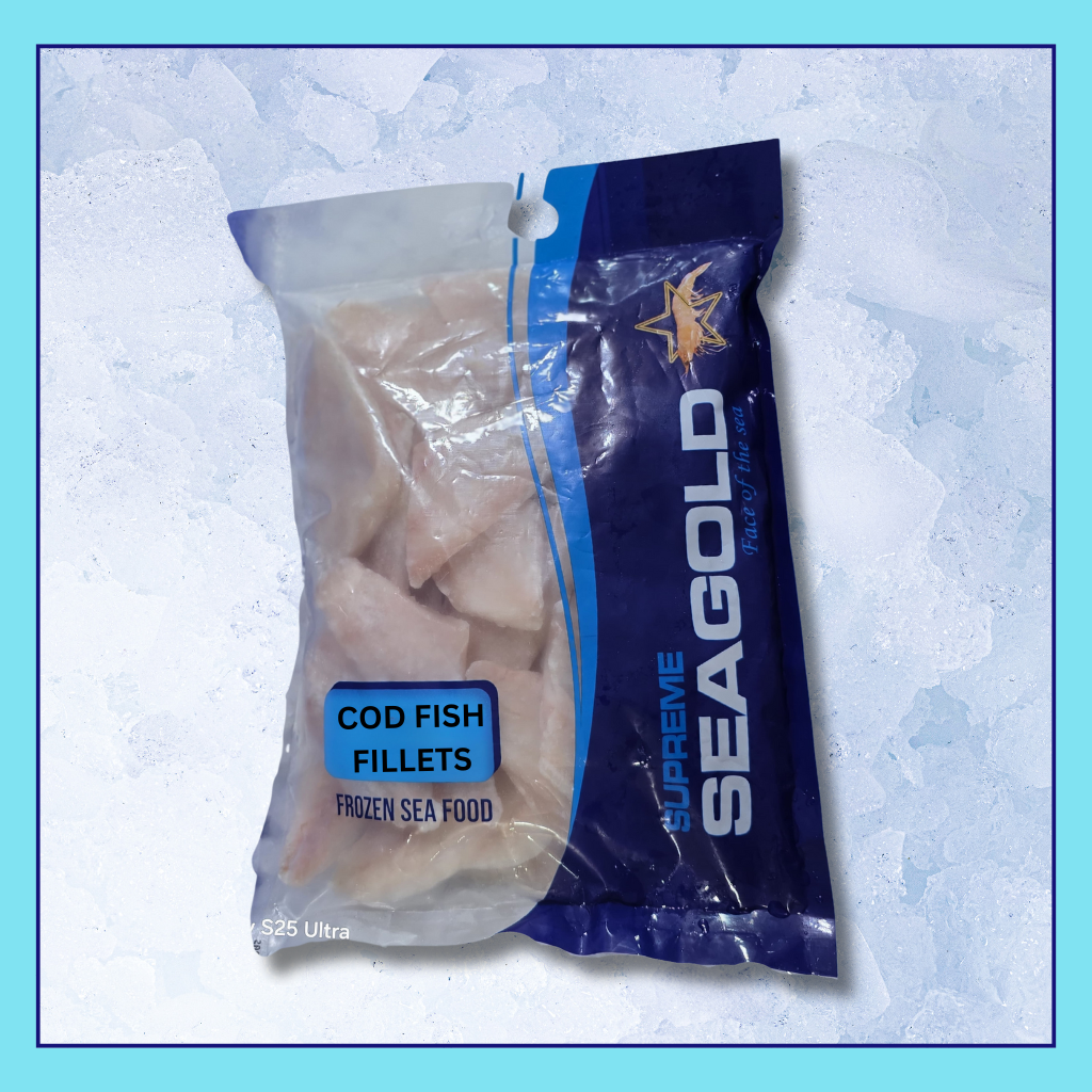 1 KG Boneless COD Fish Fillets (Frozen)